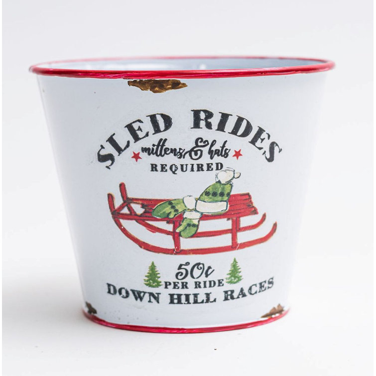 The Holiday Aisle® Carland Metal Cachepot Wayfair